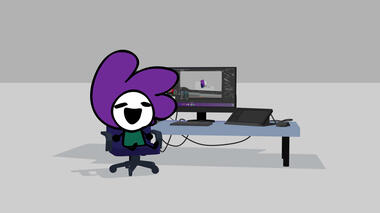 3D Toon Shaded Desk